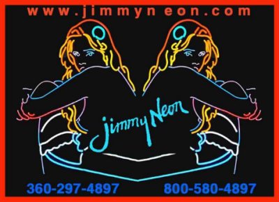 Jimmy Neon's business card