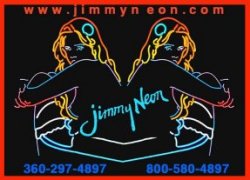 Print Jimmy Neon Business Card